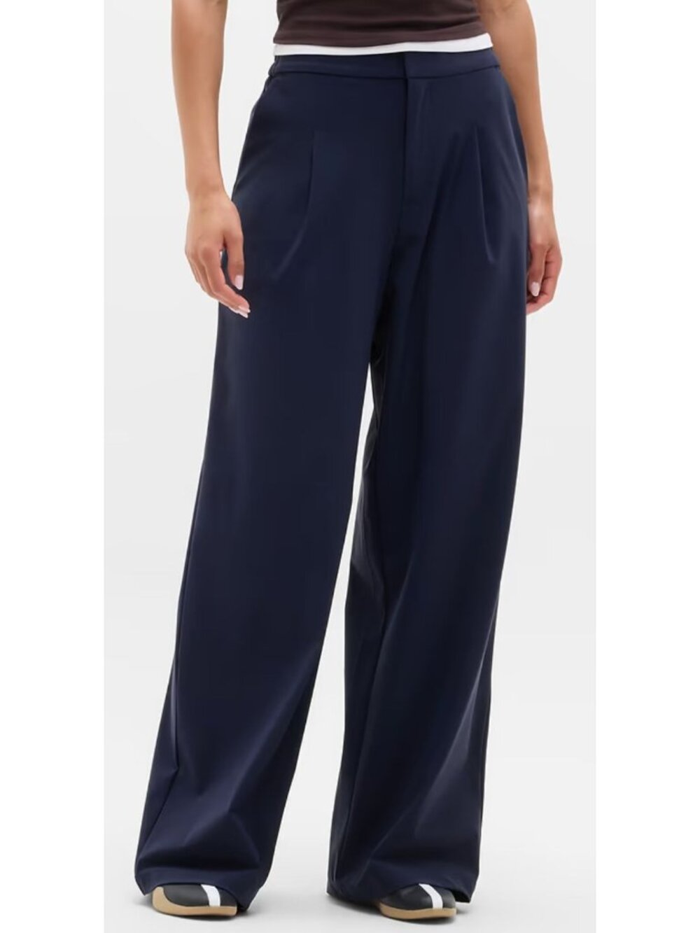 ATHLETA Pinnacle High Rise Trouser Pants Navy Blue Size 0 P Petite